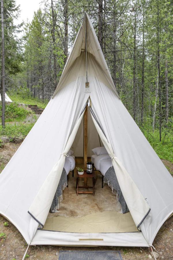 Under Canvas Glacier Coram Bagian luar foto