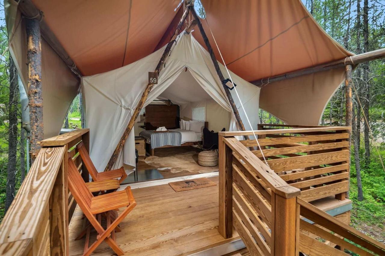 Under Canvas Glacier Coram Bagian luar foto