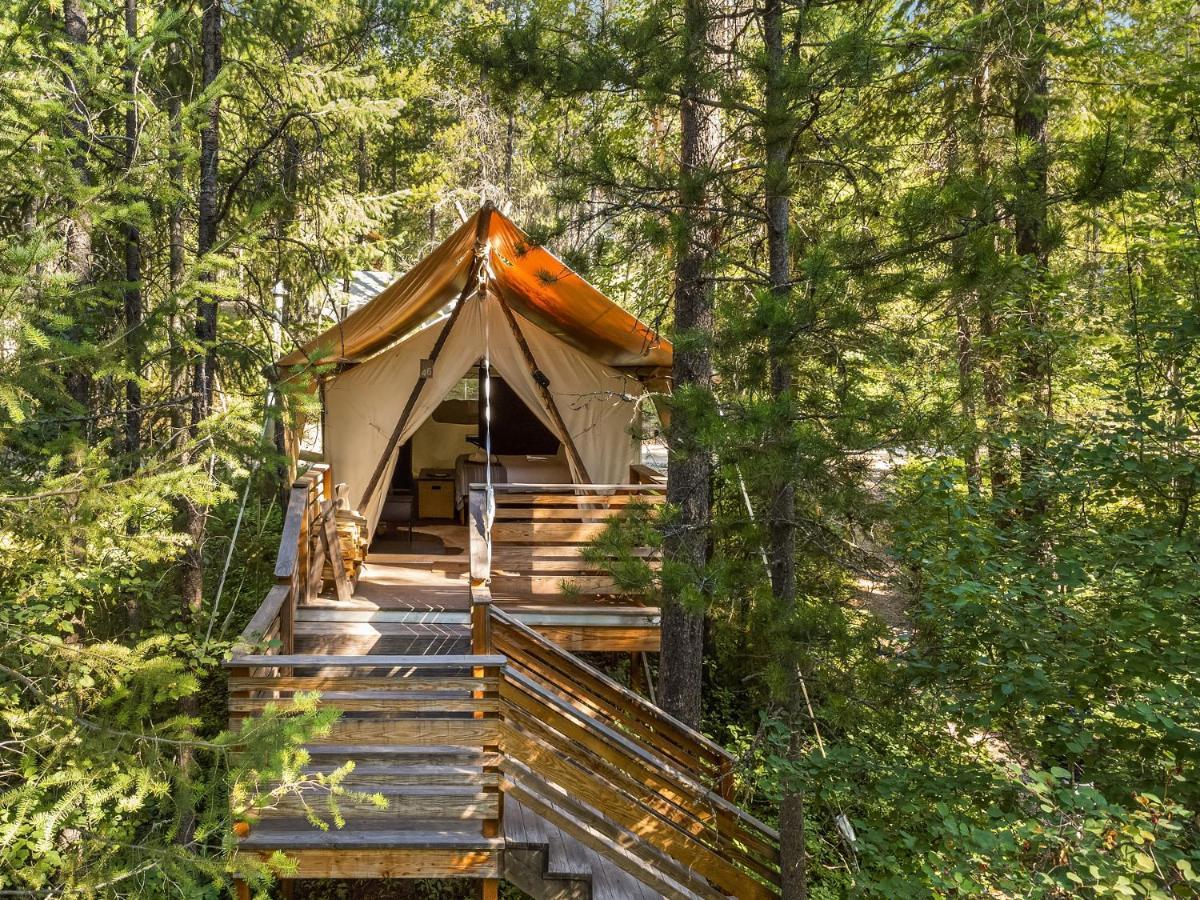Under Canvas Glacier Coram Bagian luar foto