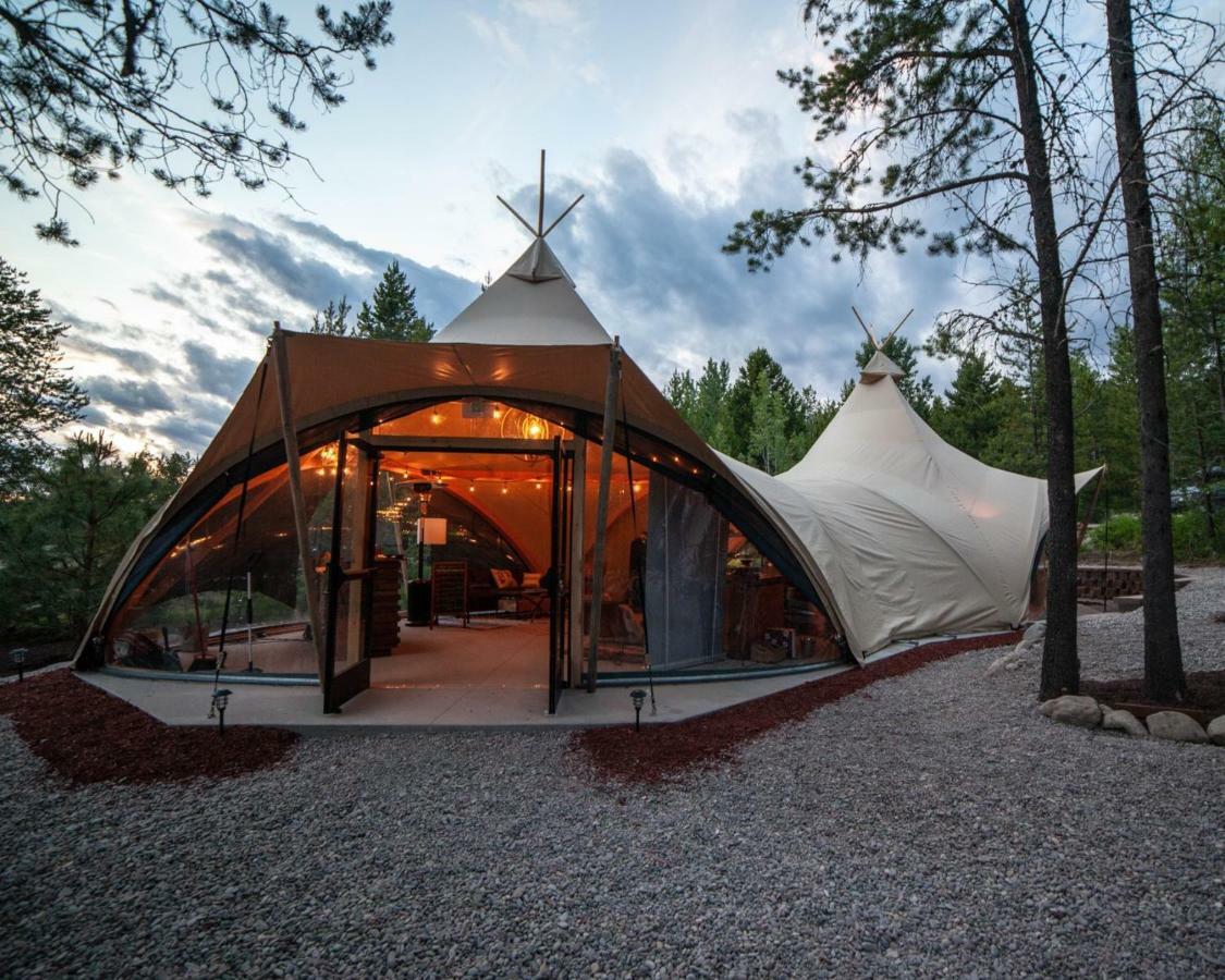 Under Canvas Glacier Coram Bagian luar foto