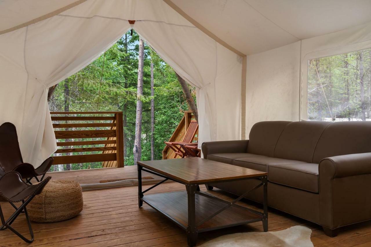 Under Canvas Glacier Coram Bagian luar foto