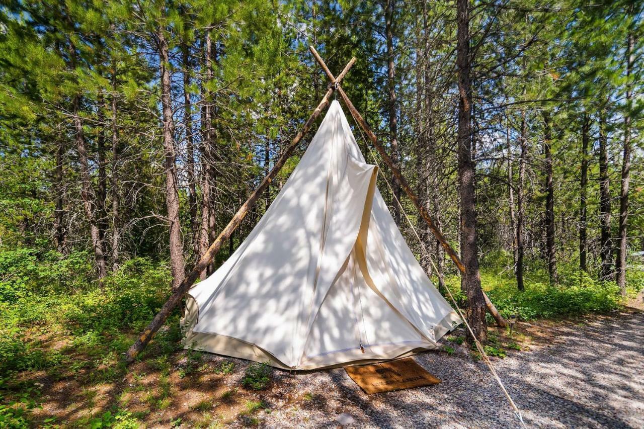 Under Canvas Glacier Coram Bagian luar foto